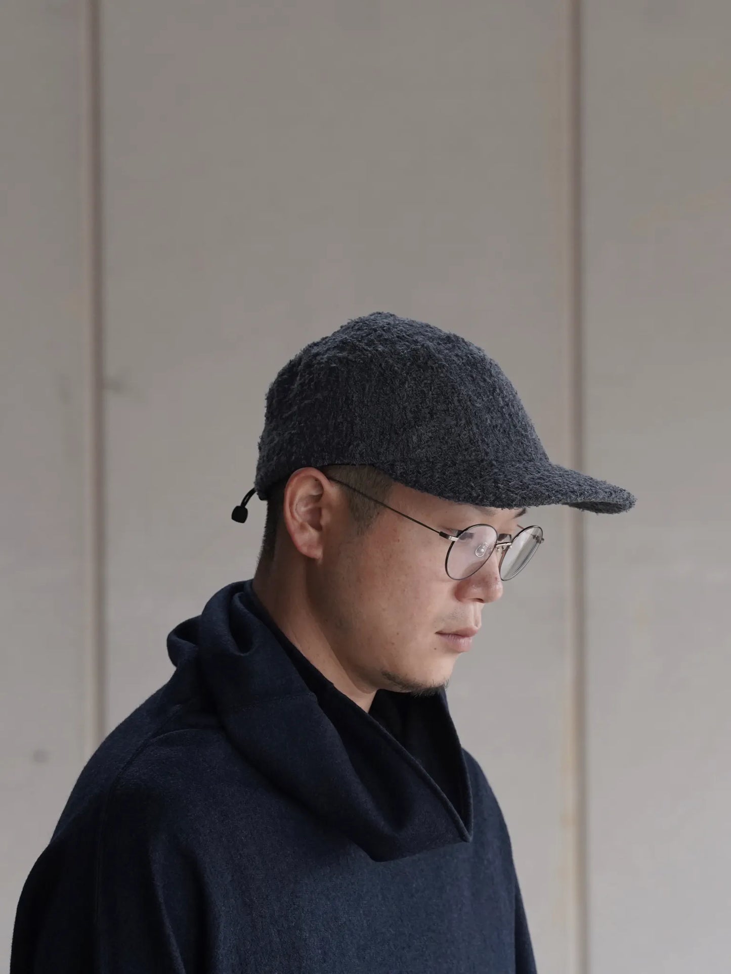 nonnotte | Draping Cap A Charcoal Top (N Tweed)
