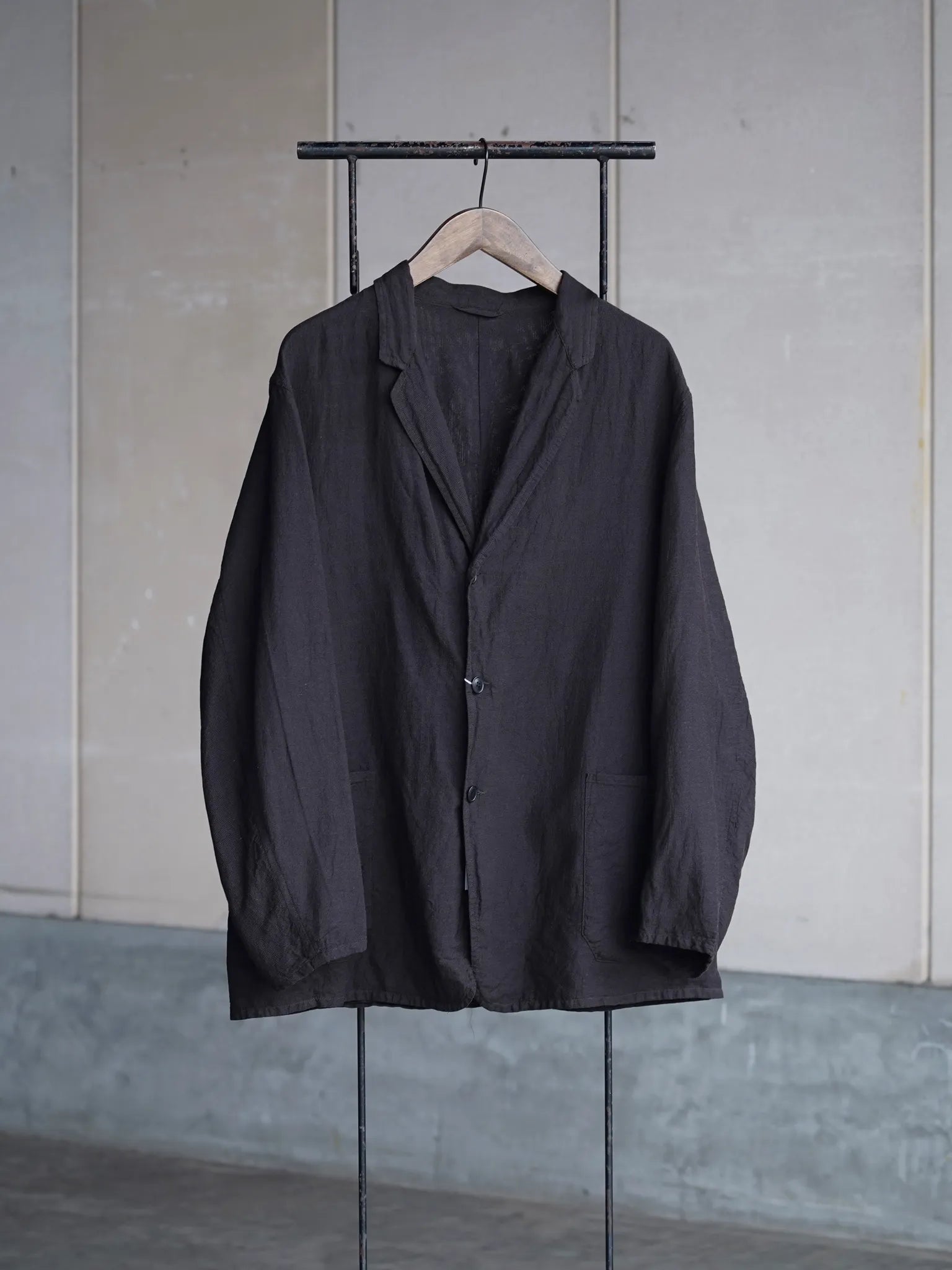 comoli-シルクコットン-ジャケット-brown-1