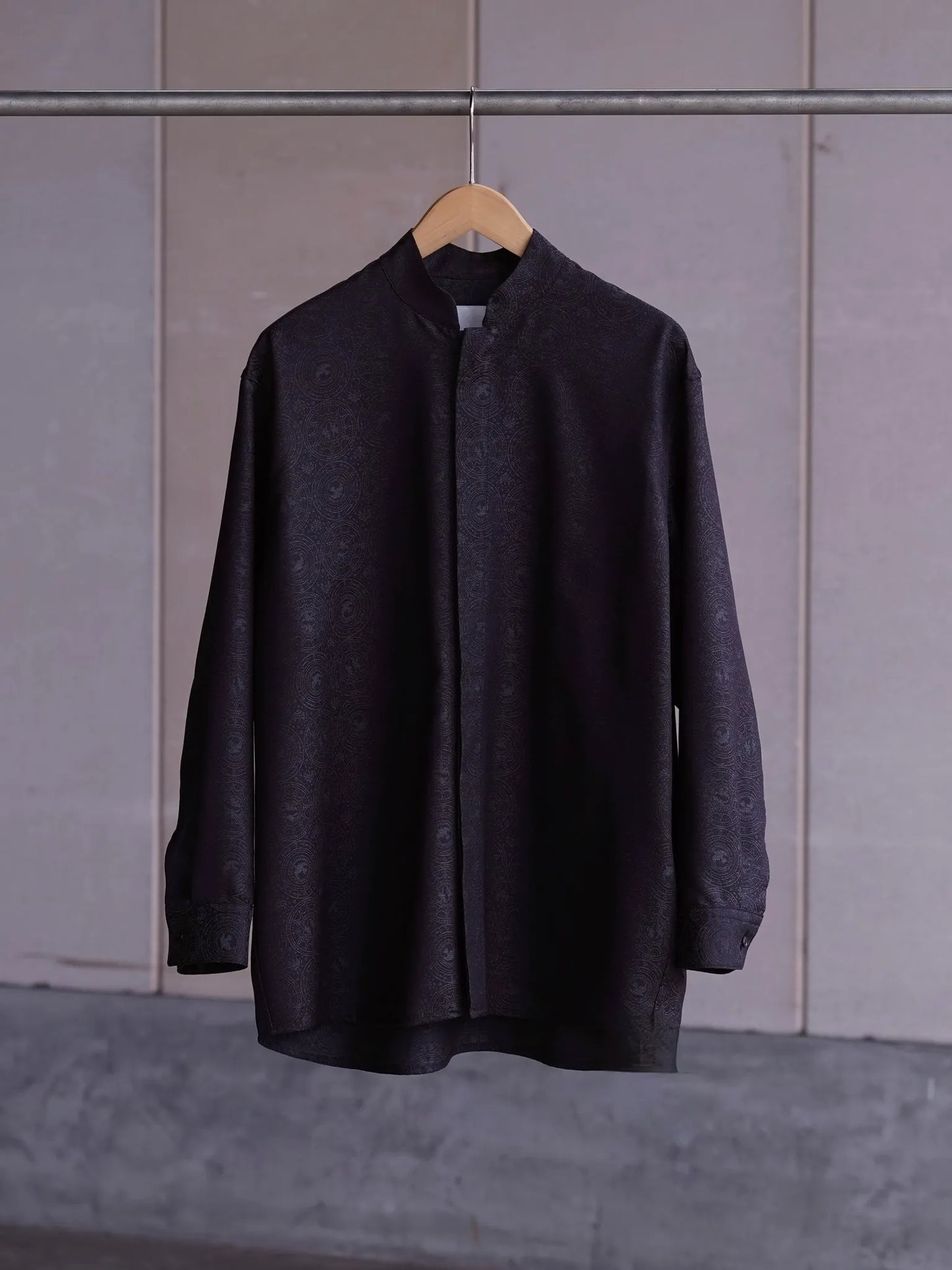 nonnotte | Round Tailor Oversized Shirt Smoke Berry