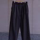 nonnotte | 2-Tuck Draw Cord Wide Trousers Smoke Berry