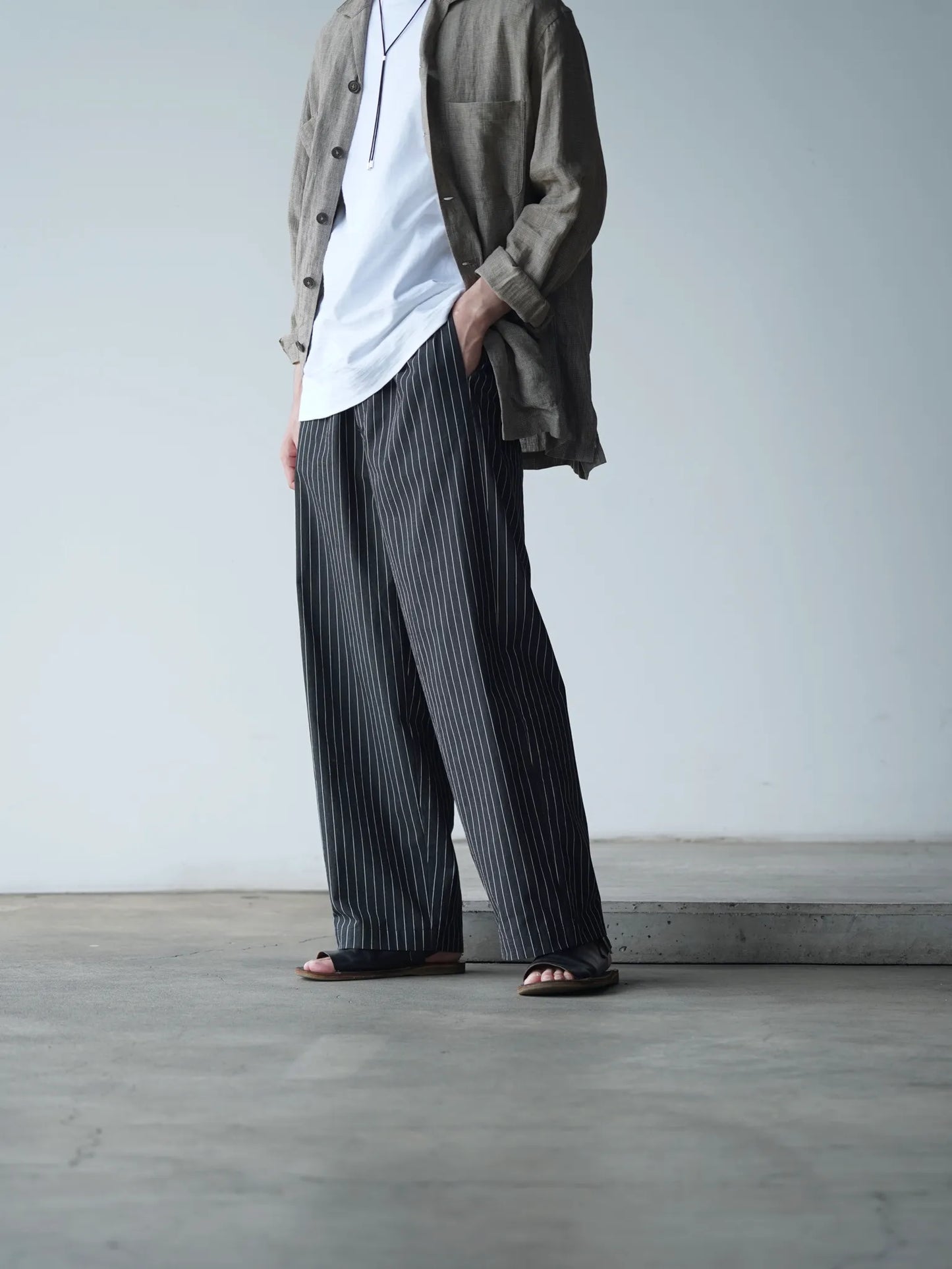 BESTIAIRE | EASY PANTS BLACK STRIPE