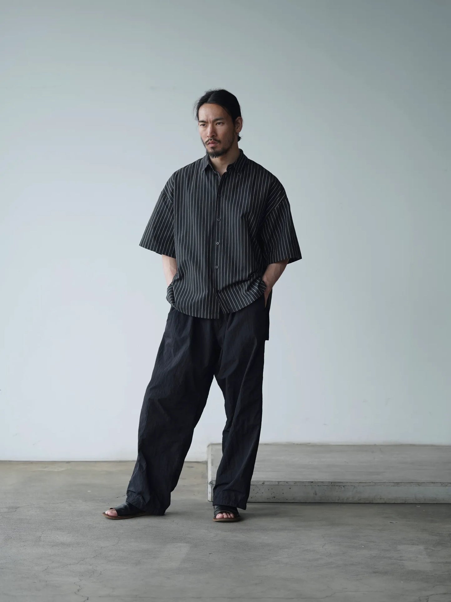 BESTIAIRE | BOXY SHIRT BLACK STRIPE