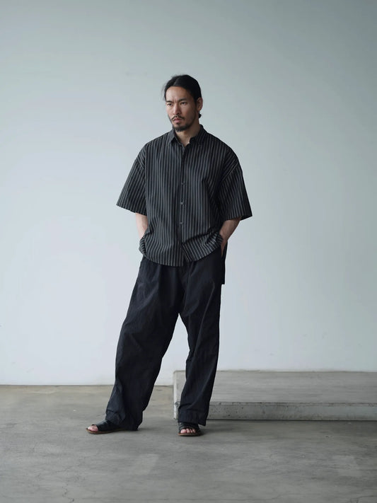 BESTIAIRE | BOXY SHIRT BLACK STRIPE
