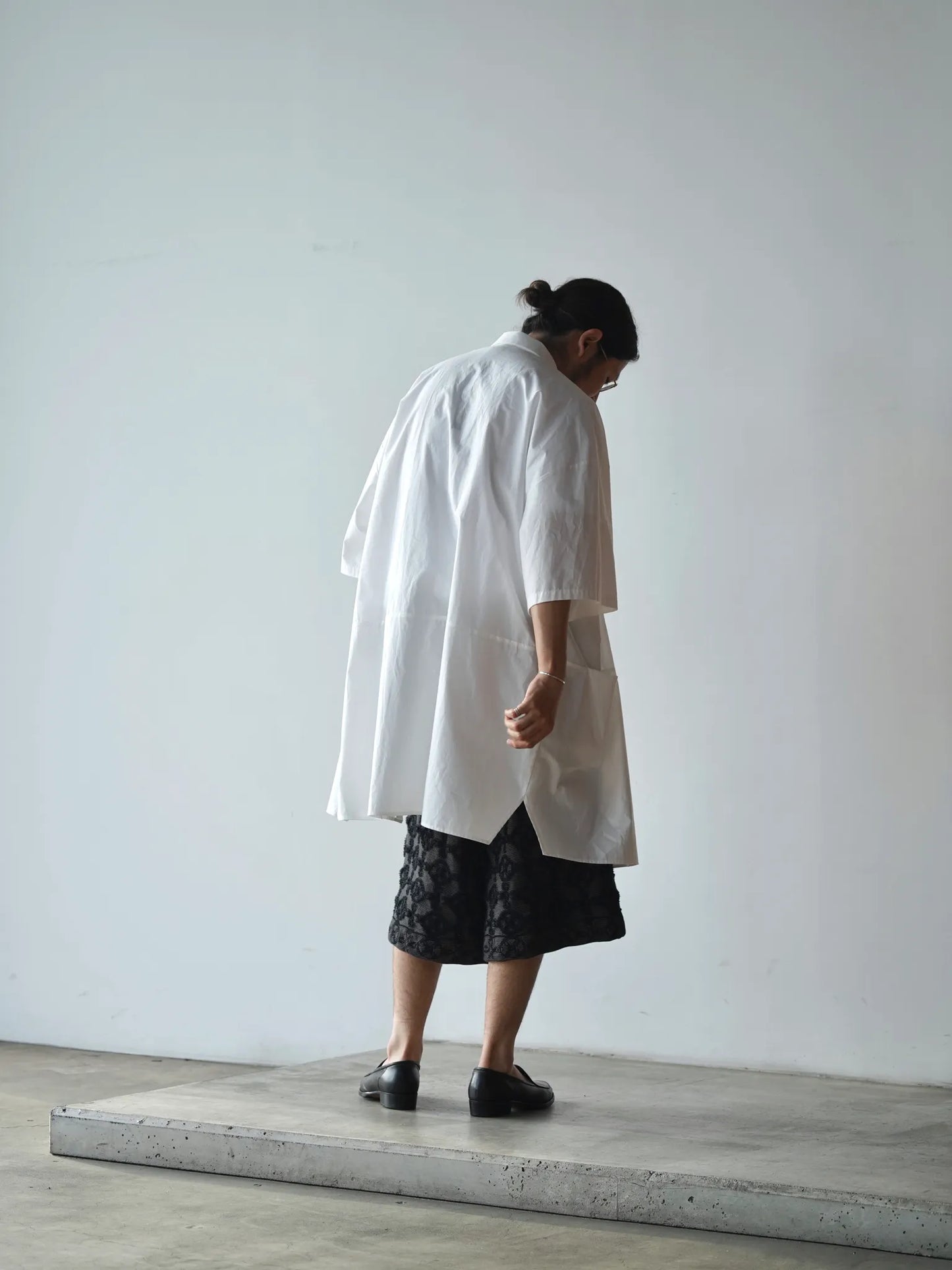 BESTIAIRE | LONG POCKET SHIRT WHITE