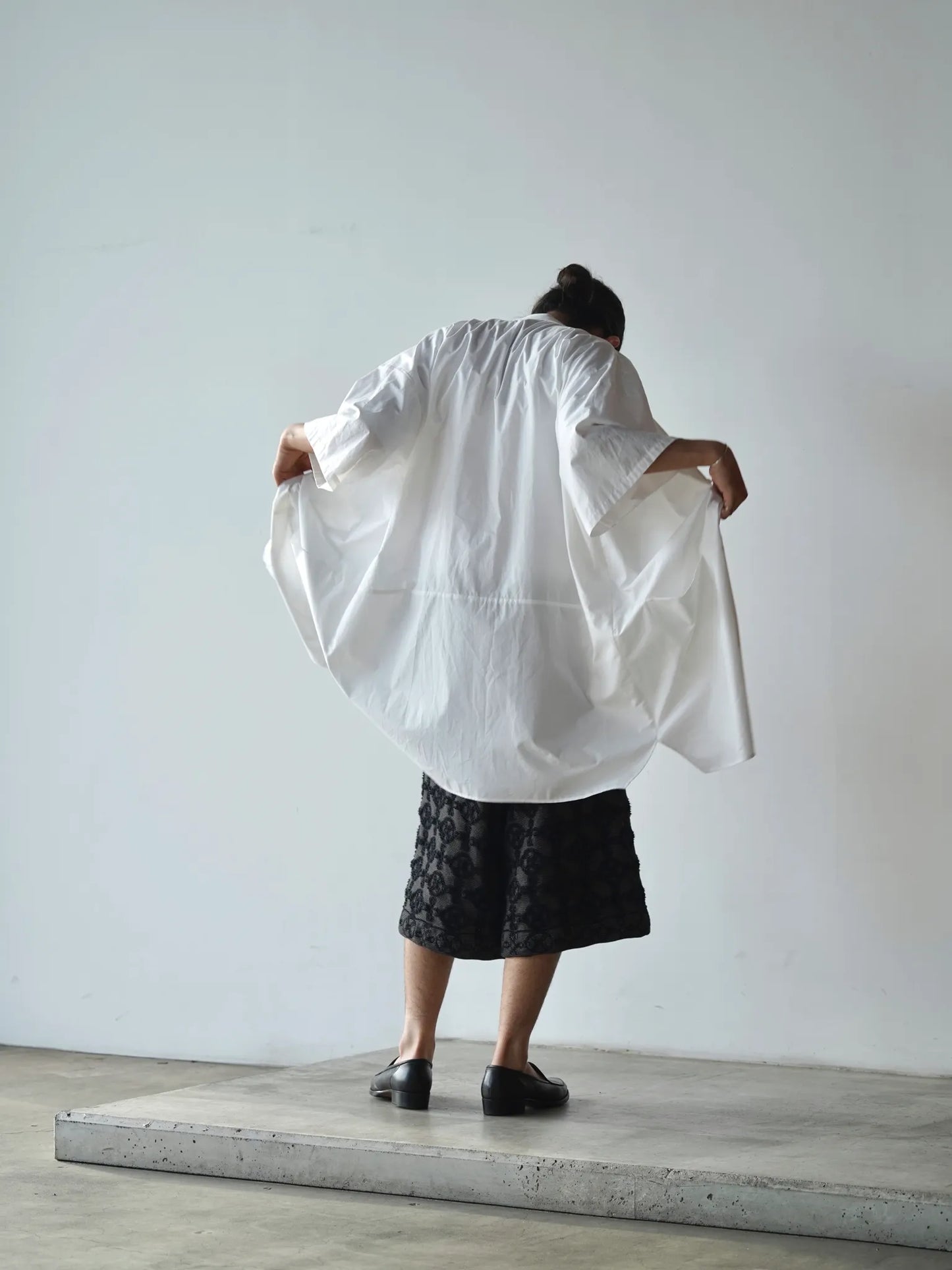 BESTIAIRE | LONG POCKET SHIRT WHITE