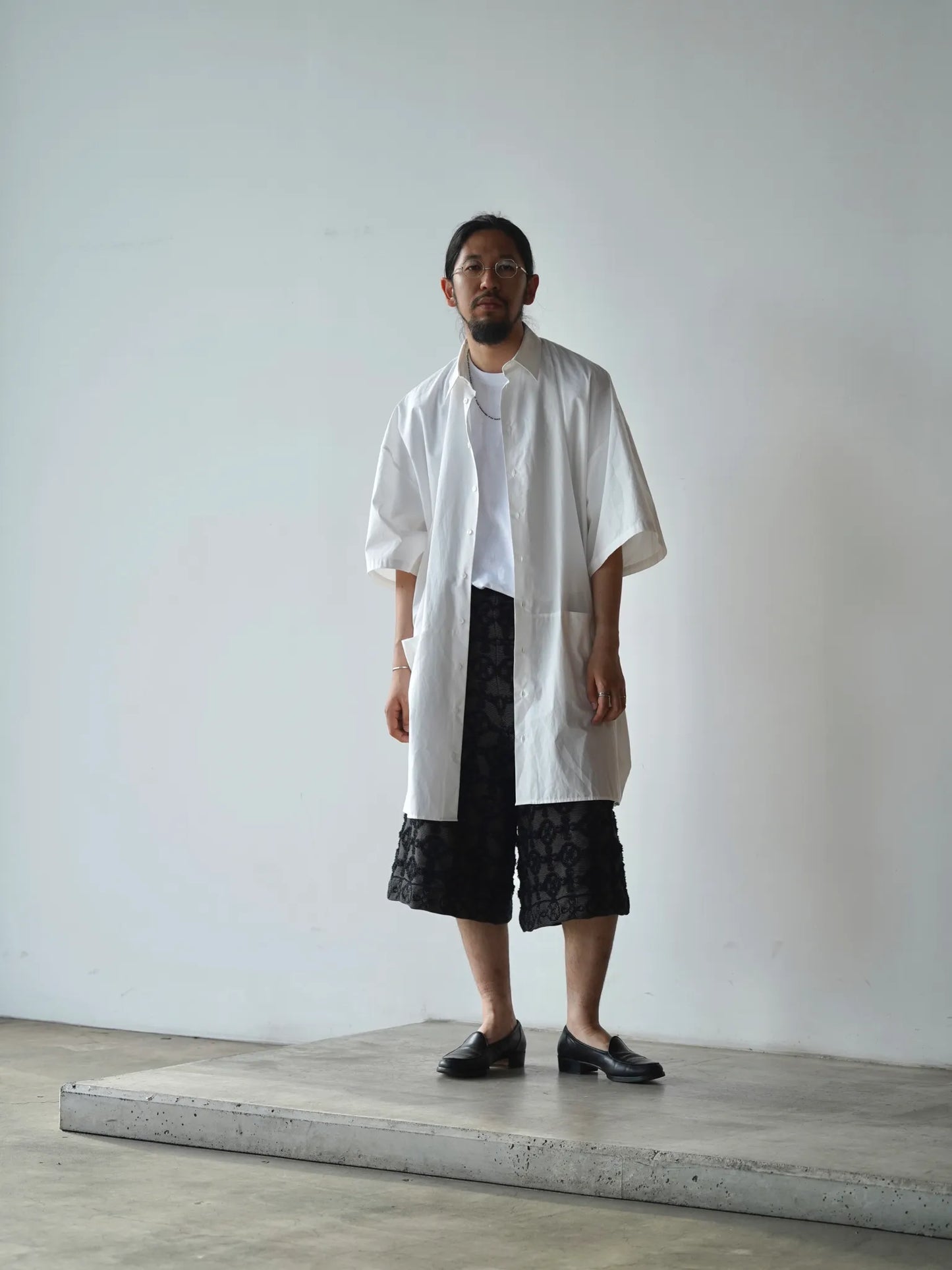BESTIAIRE | LONG POCKET SHIRT WHITE