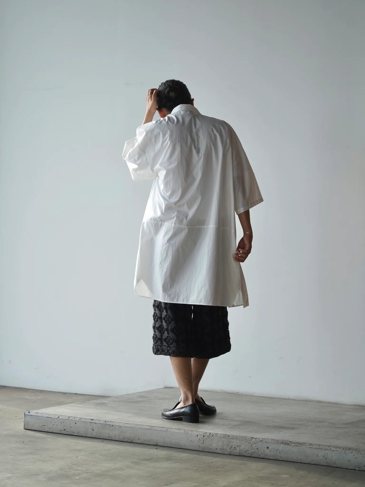 BESTIAIRE | LONG POCKET SHIRT WHITE