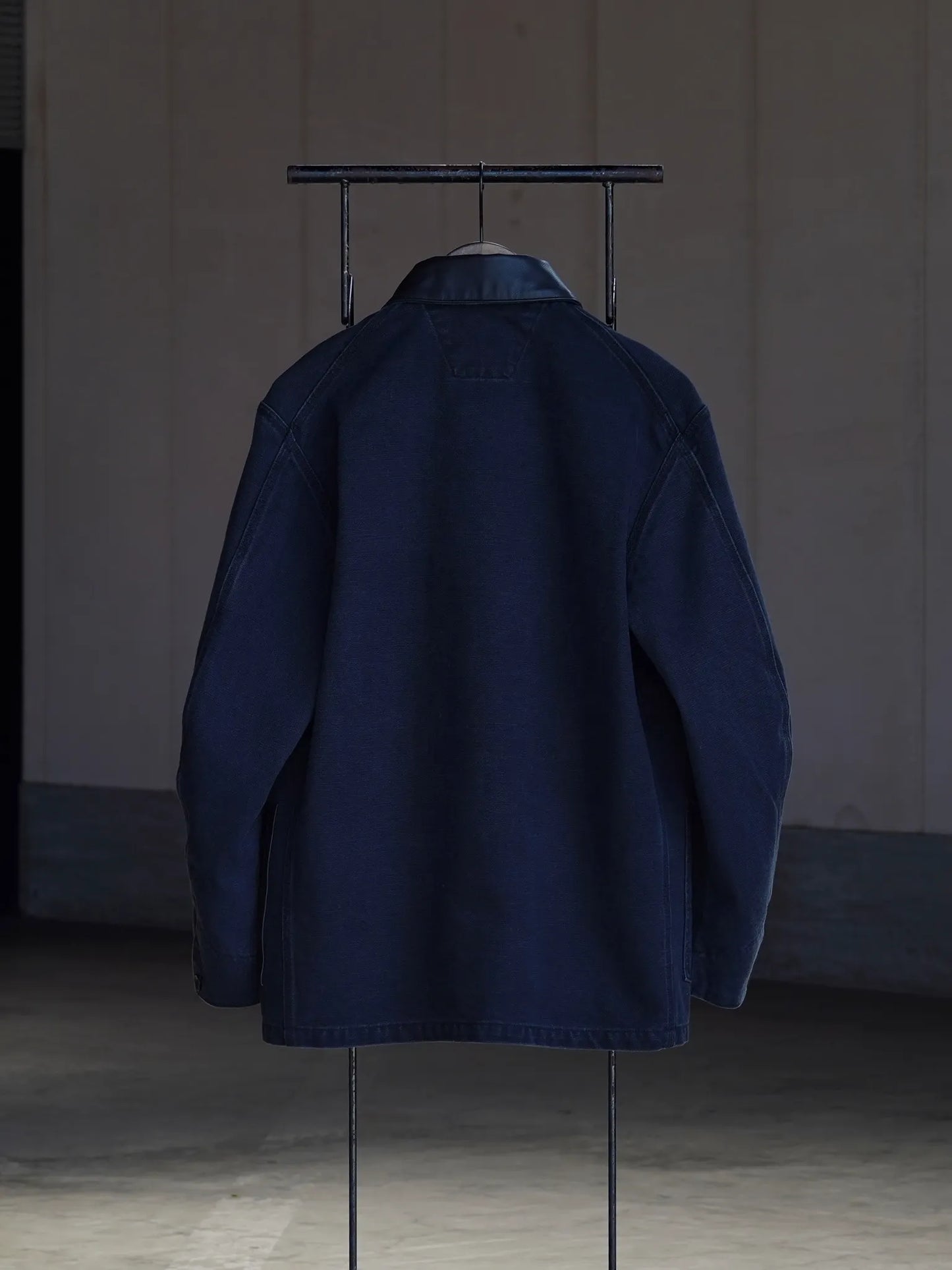 SARTO | CANVAS COVERALL JACKET [SULFUR DYEING HEAVY CANVAS] SMOKE BALCK