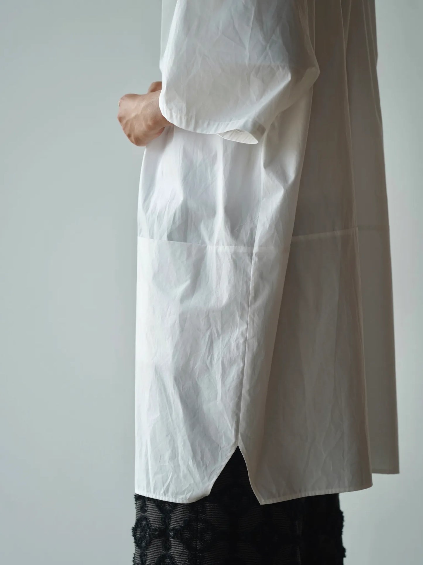 BESTIAIRE | LONG POCKET SHIRT WHITE
