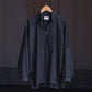 SARTO | [COTTON CHAMBRAY] EMBROIDERY SKIPPER SHIRT WASHED BLACK