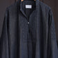 SARTO | [COTTON CHAMBRAY] EMBROIDERY SKIPPER SHIRT WASHED BLACK