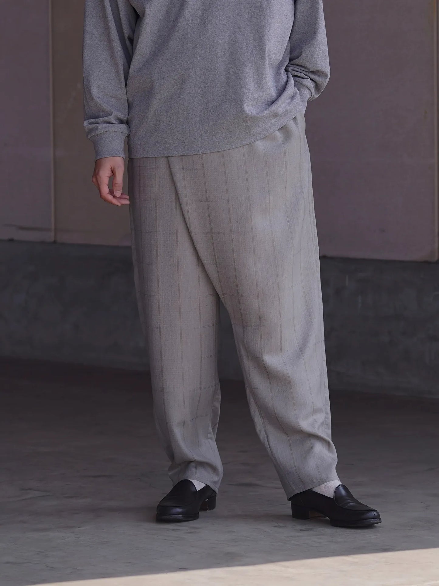 nonnotte | Plica Pants Clay Mist