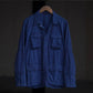 THE NULABEL | GARMENT DYED BDU JACKET NATURAL INDIGO