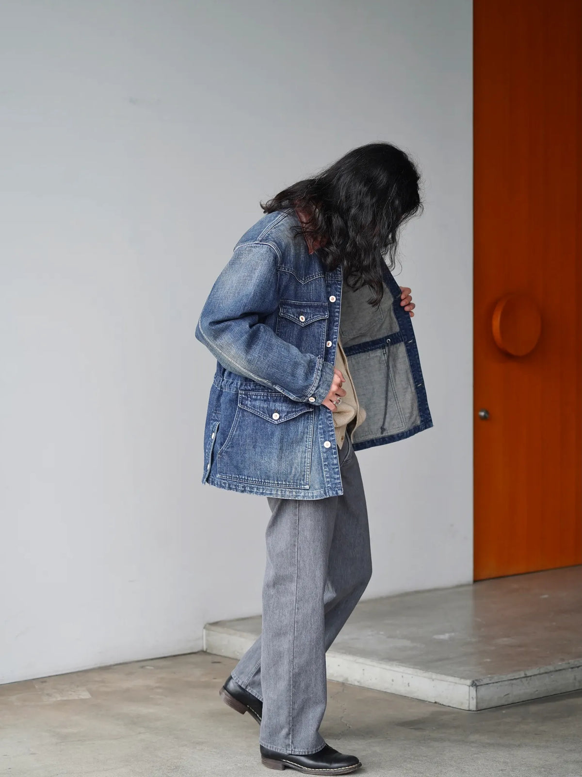 HERILL | Denim Western jacket Vintageworn