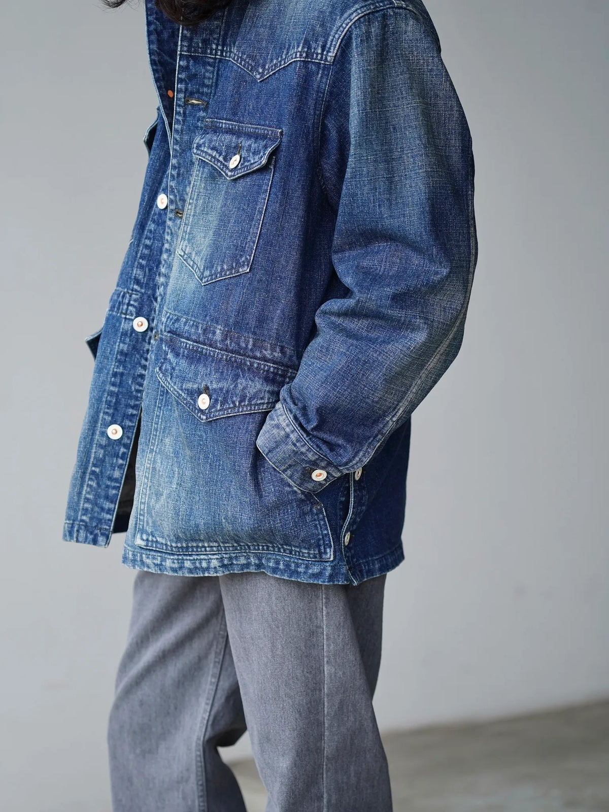 HERILL | Denim Western jacket Vintageworn