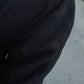 COMOLI | リネンサテン ドローストリングパンツ BLACK