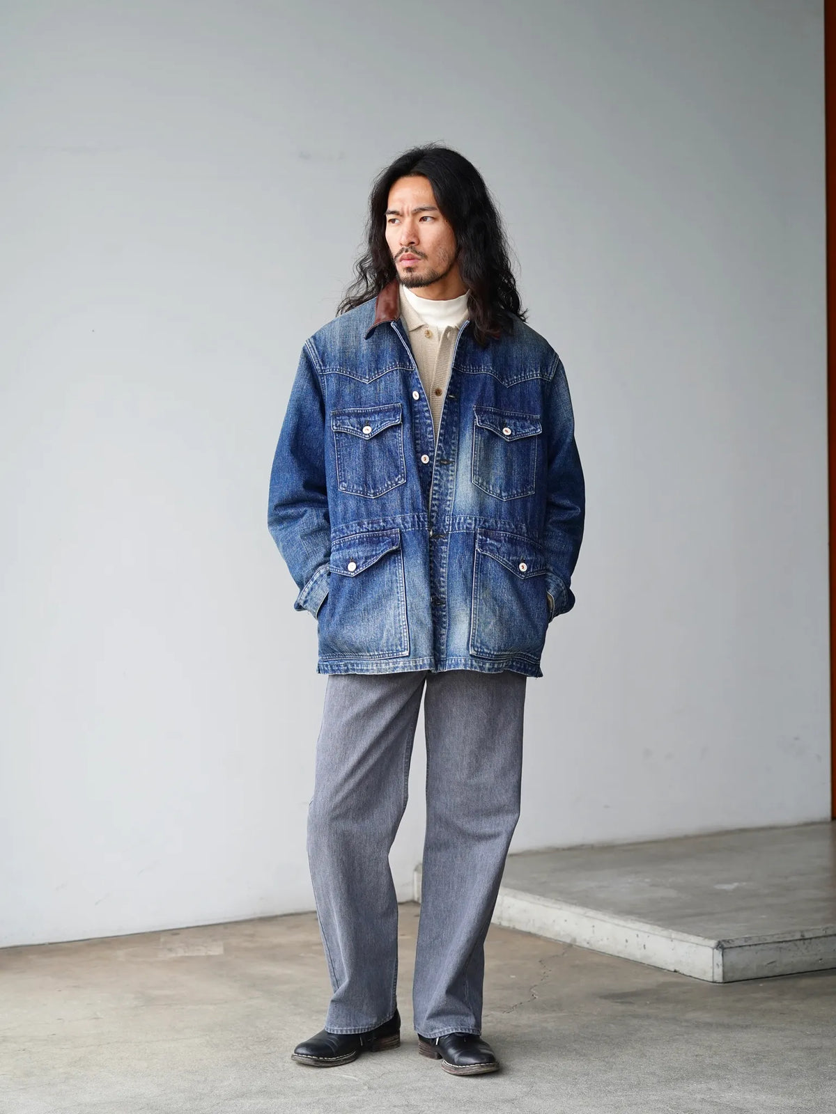 HERILL | Denim Western jacket Vintageworn