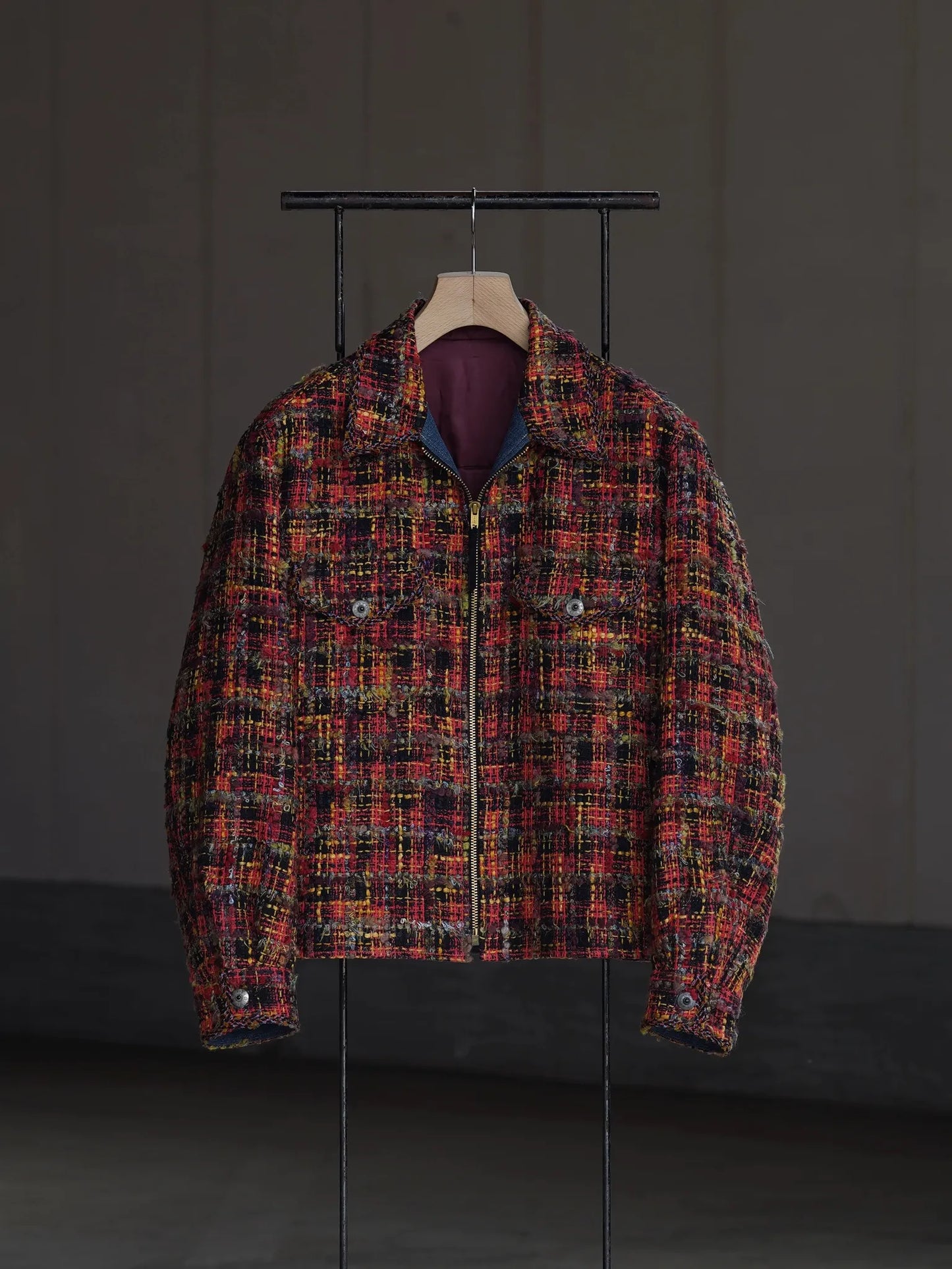 SARTO | MULTI TWEED ZIP JACKET [MIX TWEED] MULTI