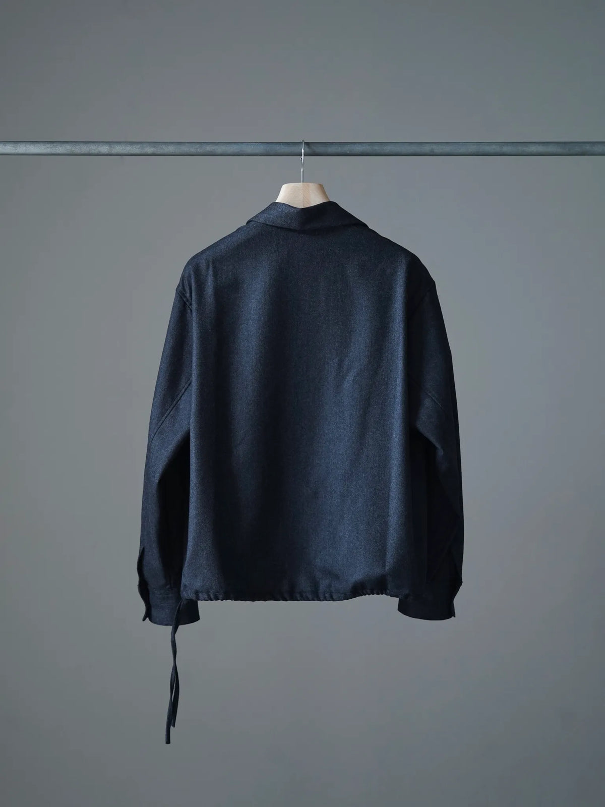 nonnotte | Draping Overlap Shirt Charcoal Top