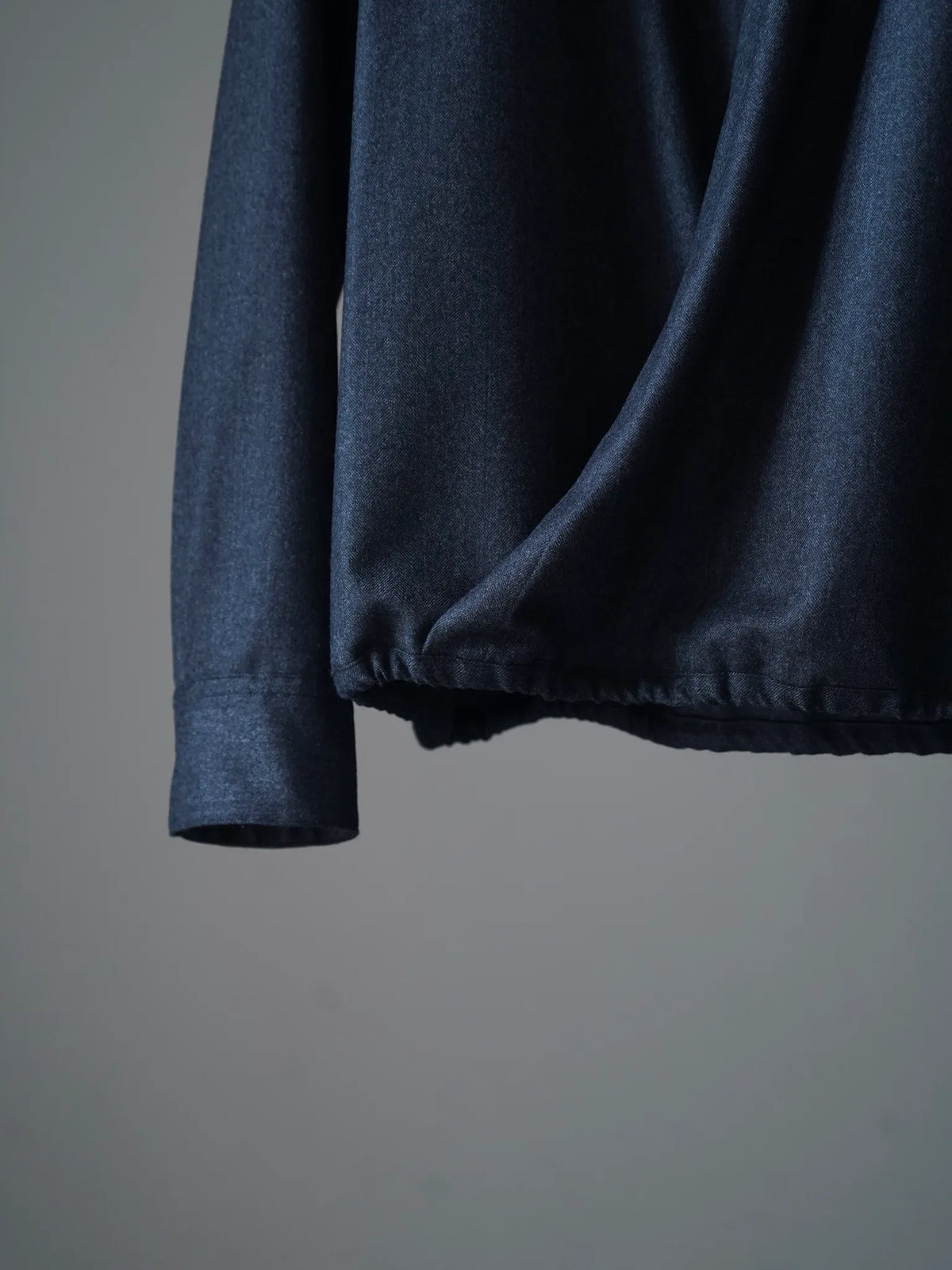 nonnotte | Draping Overlap Shirt Charcoal Top