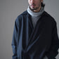 nonnotte | Draping Overlap Shirt Charcoal Top