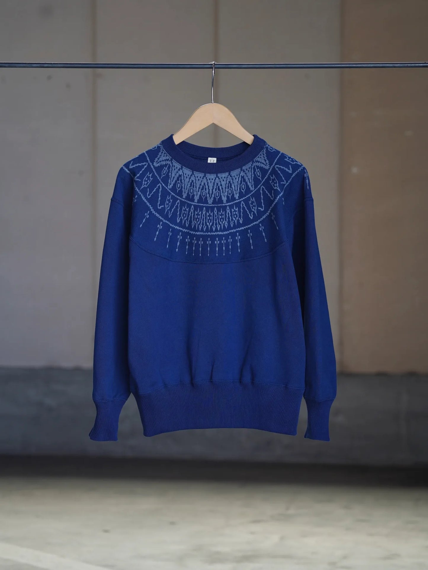 T.T | LOT.624 NORDIC PATTERN SWEATSHIRT INDIGO