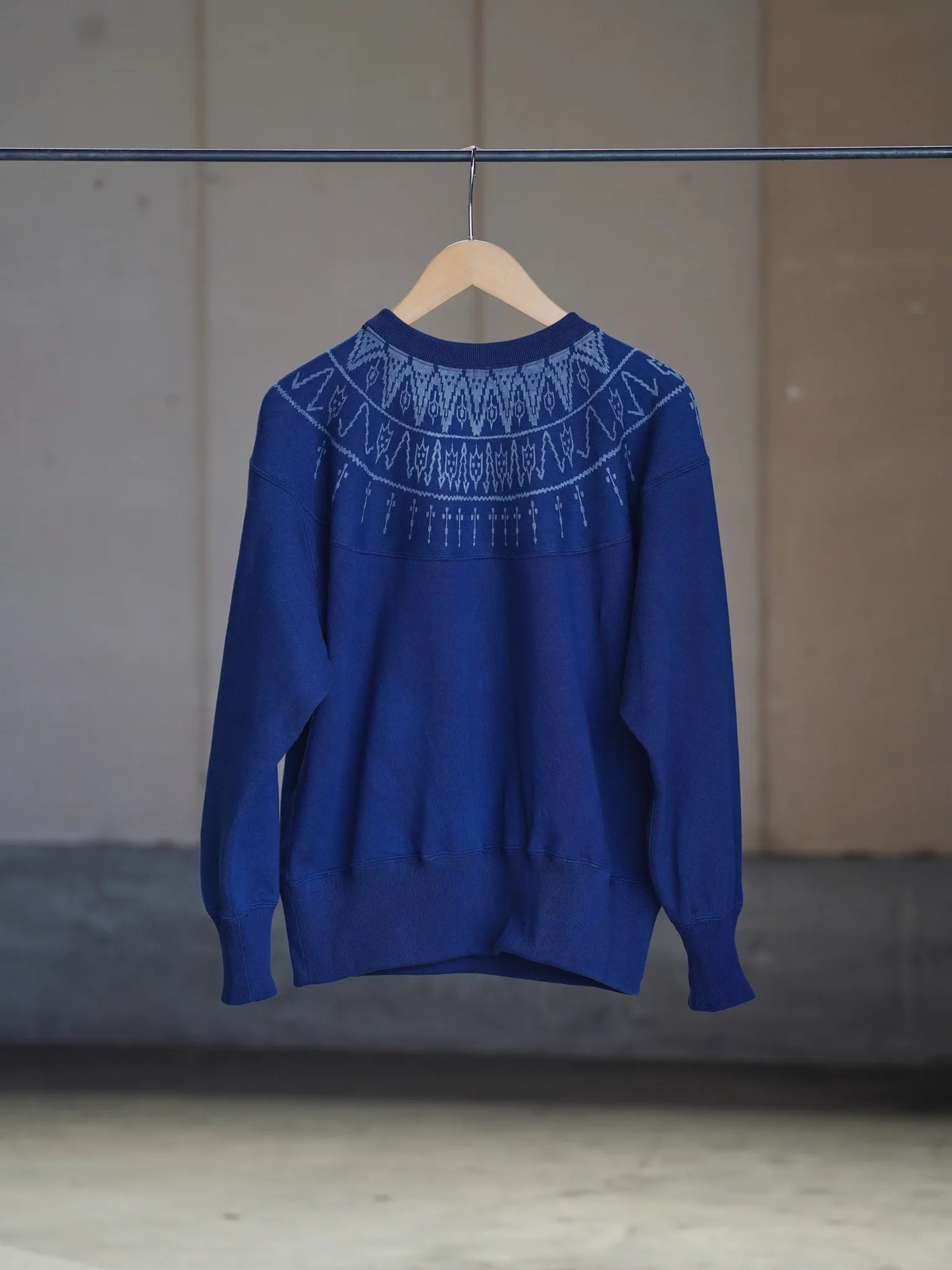 T.T | LOT.624 NORDIC PATTERN SWEATSHIRT INDIGO