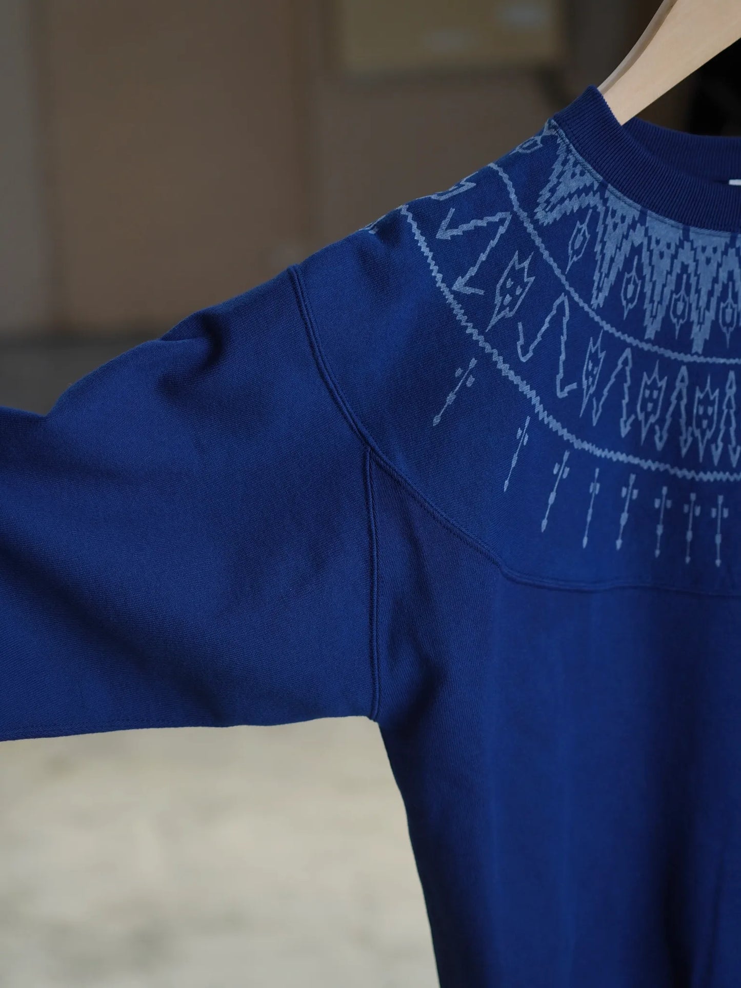 T.T | LOT.624 NORDIC PATTERN SWEATSHIRT INDIGO