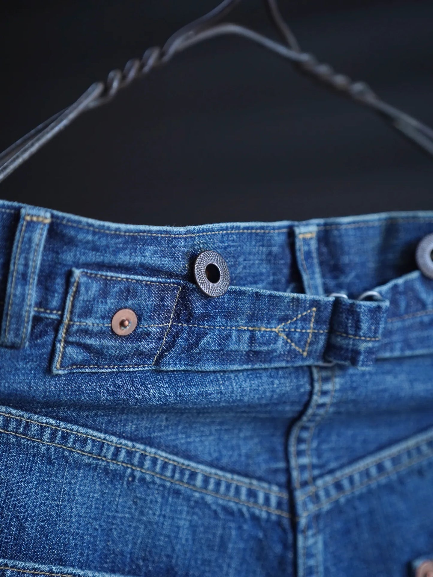 T.T | LOT.721 DAMAGED DENIM TROUSERS C.1930'S DAMAGED INDIGO