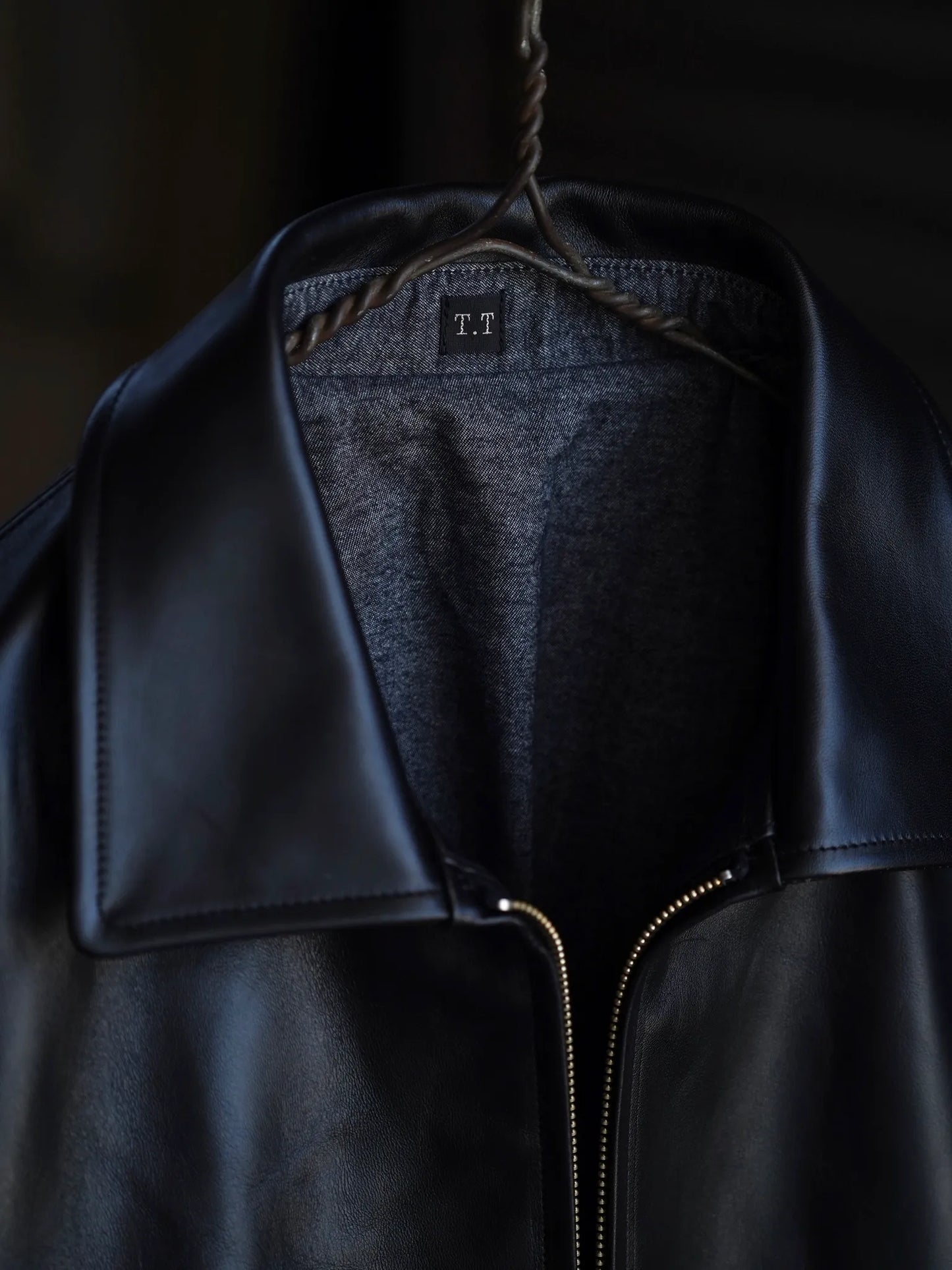 T.T | LOT.802 COSSACK LEATHER JACKET BLACK
