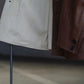 TT | SACK LEATHER COAT Mud Dyed Brown