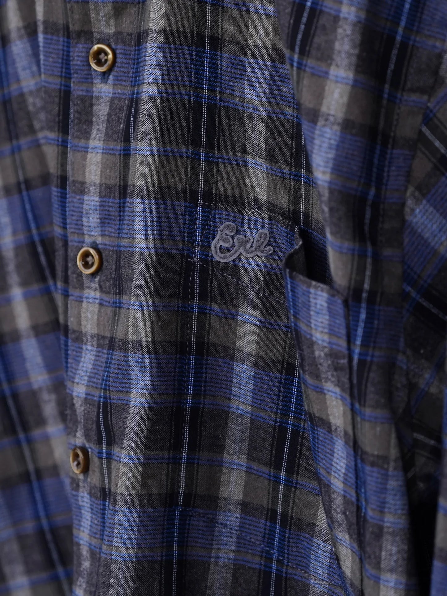 ERL | GREY CHECK SHIRT GREY CHECK