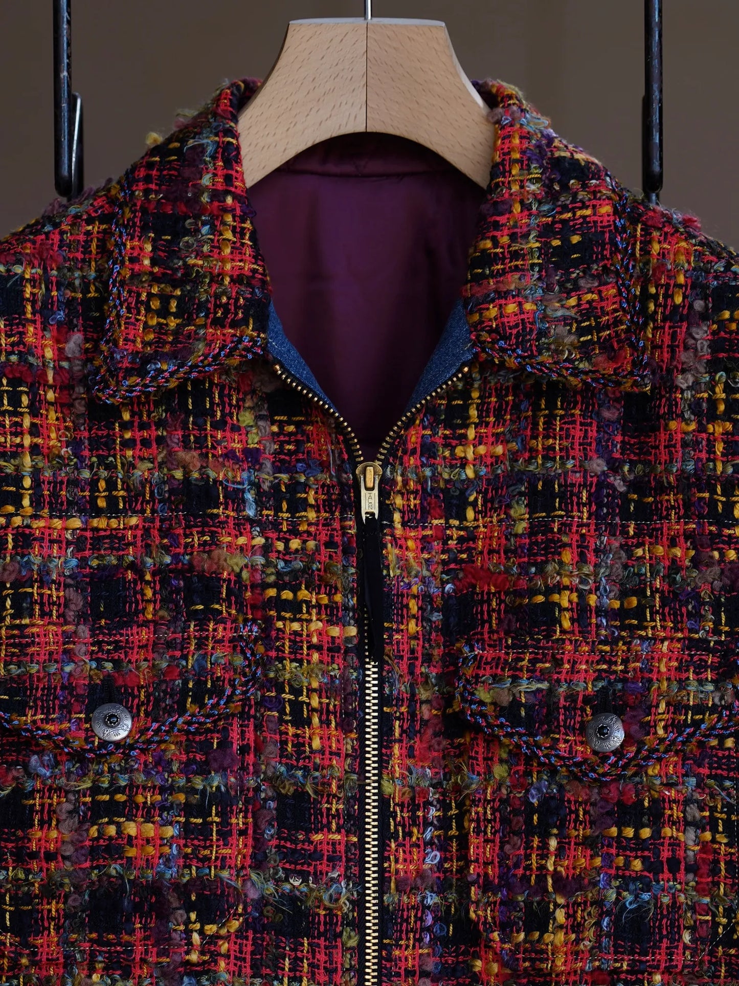 SARTO | MULTI TWEED ZIP JACKET [MIX TWEED] MULTI