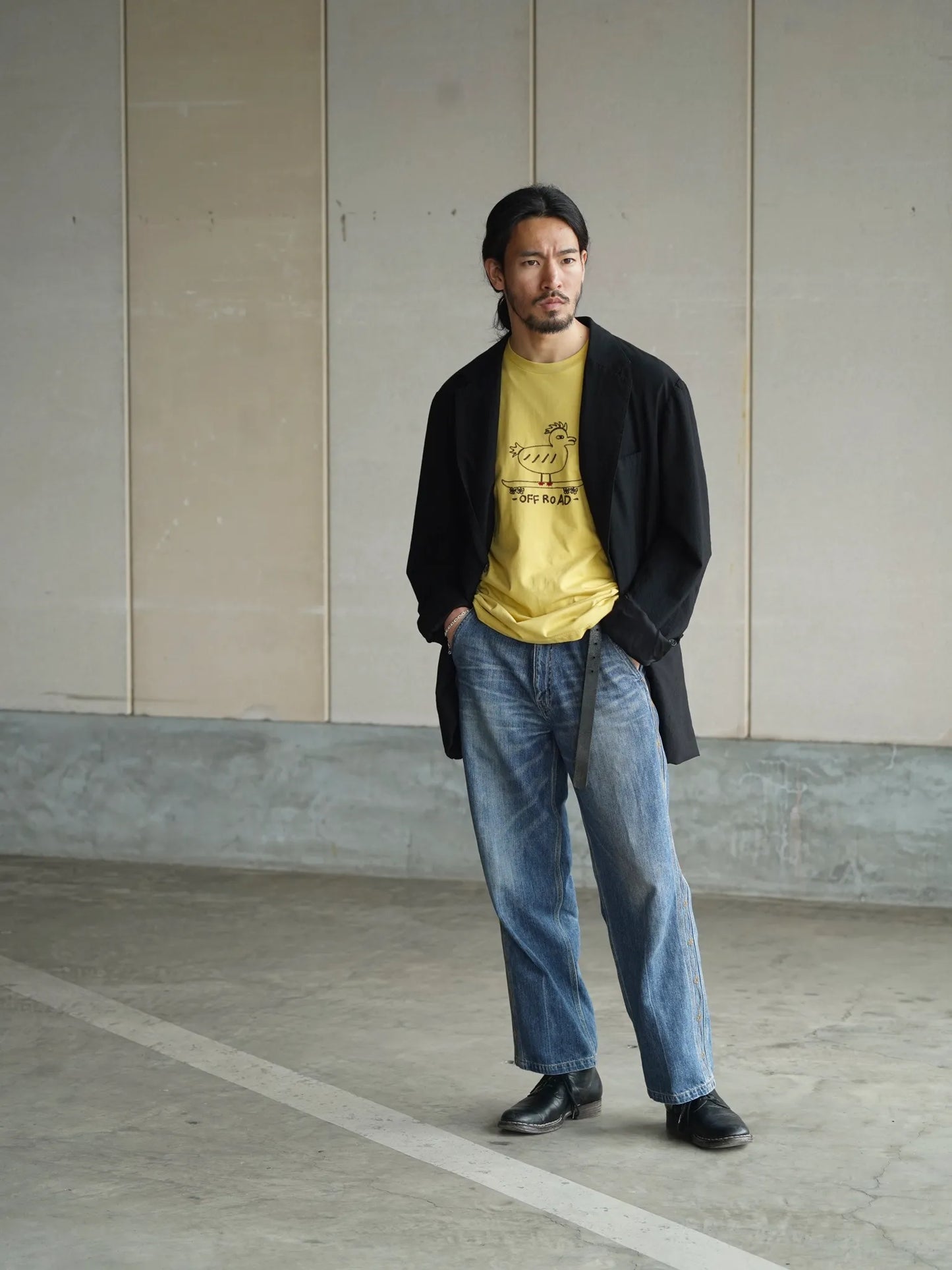 SARTO | WHERE TO MATTERS OFF ROAD CREW NECK S/S MUSTARD