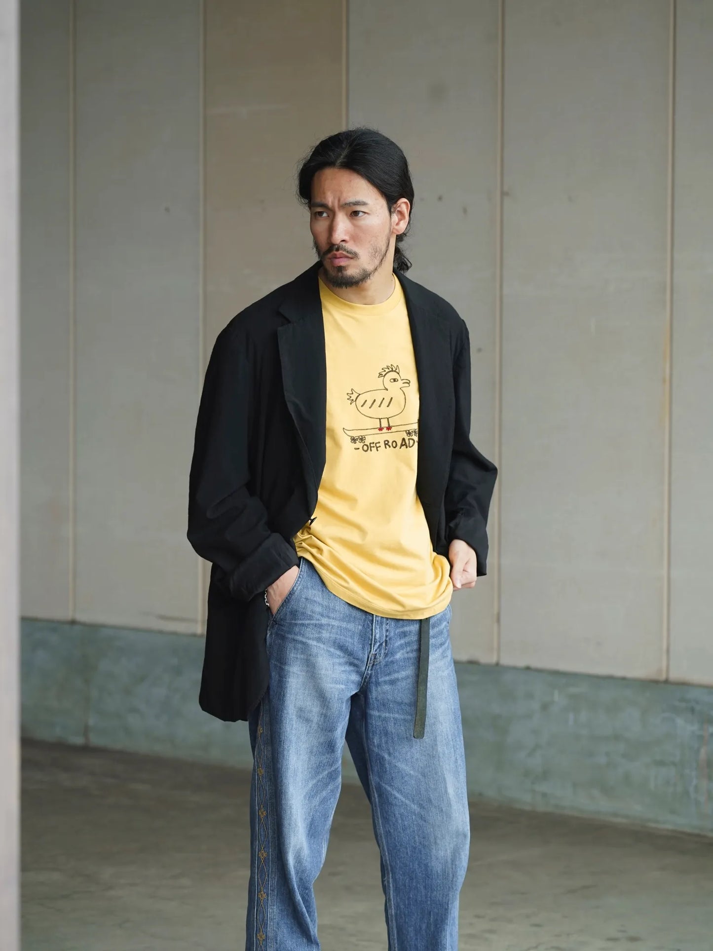 SARTO | WHERE TO MATTERS OFF ROAD CREW NECK S/S MUSTARD
