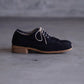 PETROSOLAUM | stone derby [ai mud dye washed deer suede] BLACK