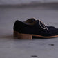 PETROSOLAUM | stone derby [ai mud dye washed deer suede] BLACK