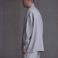 nonnotte | Draping Open Collar shirt Type A Clay Mist