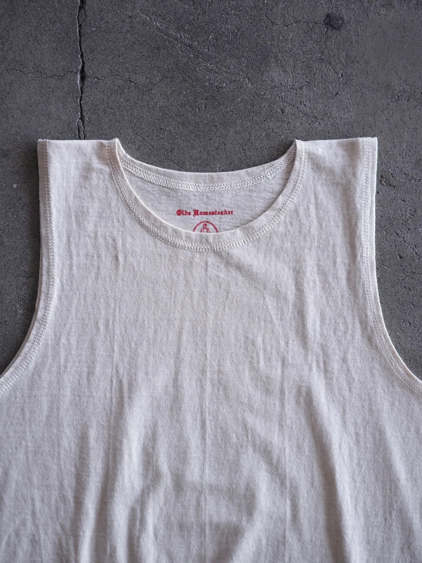 OLDE HOMESTEADER | RUSTIC JERSEY SLEEVELESS ECRU