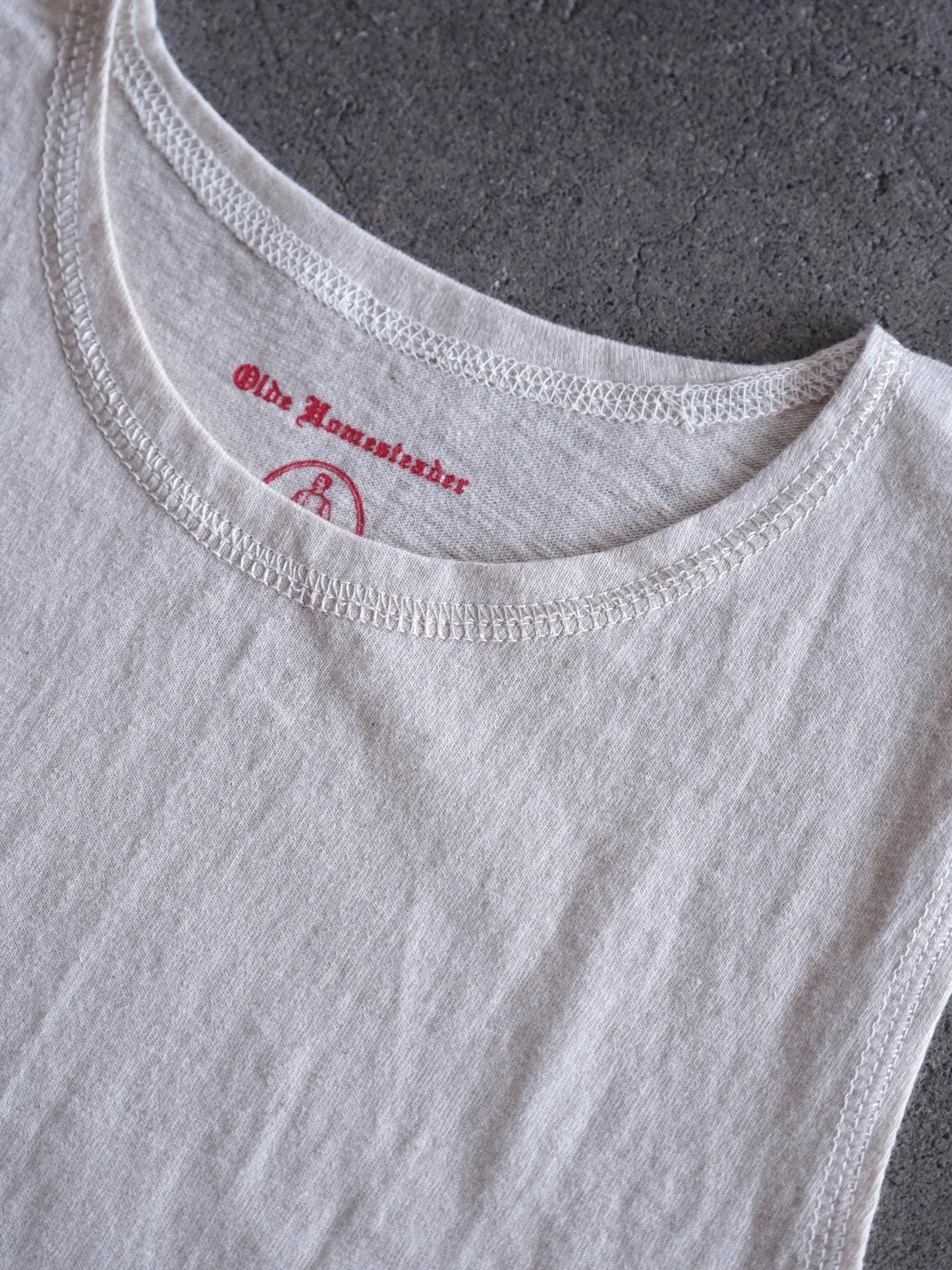 OLDE HOMESTEADER | RUSTIC JERSEY SLEEVELESS ECRU