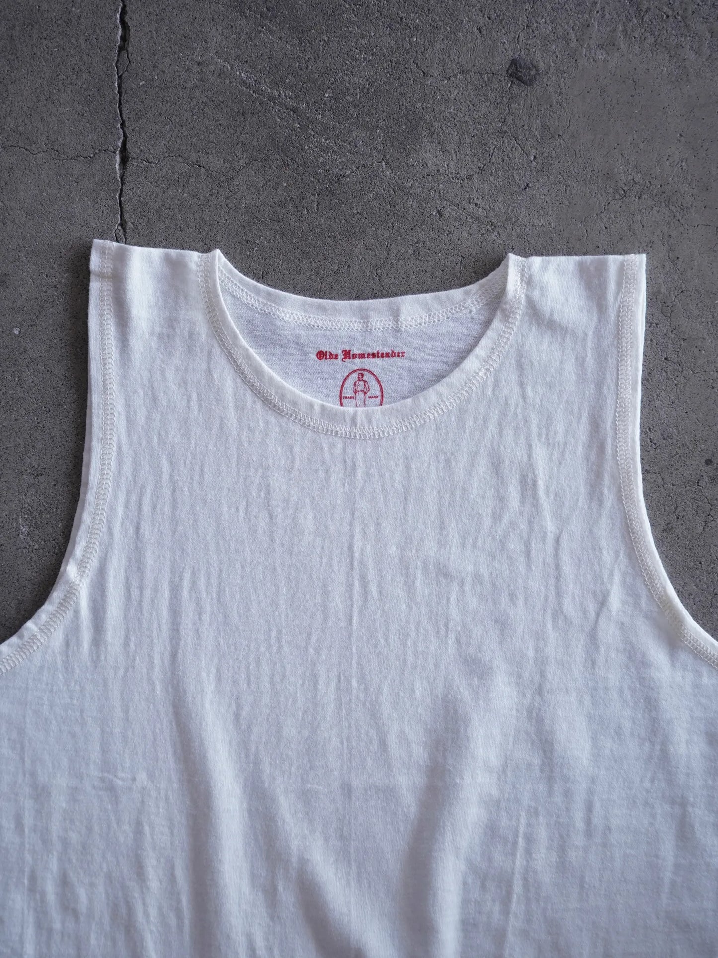 OLDE HOMESTEADER | RUSTIC JERSEY SLEEVELESS OFF WHITE