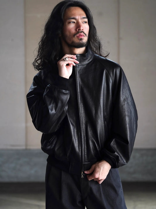 HERILL | Lambleather Weekend jacket Black