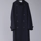 calmlence | DOUBLE BREASTED COAT BLK