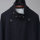 calmlence | DOUBLE BREASTED COAT BLK