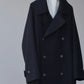 calmlence | DOUBLE BREASTED COAT BLK