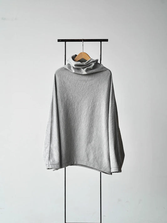 nonnotte | Draping H/N Long-Sleeve pullover Toasted Oatmeal