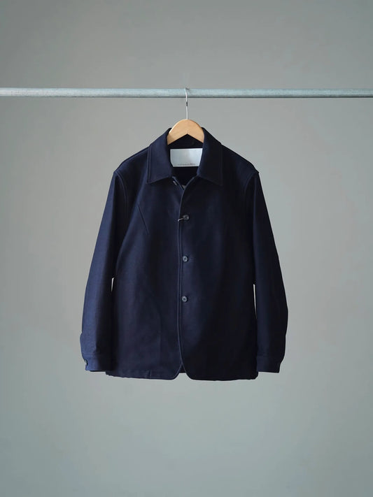 nonnotte | Draping six-Dart Jacket Velvet Navy