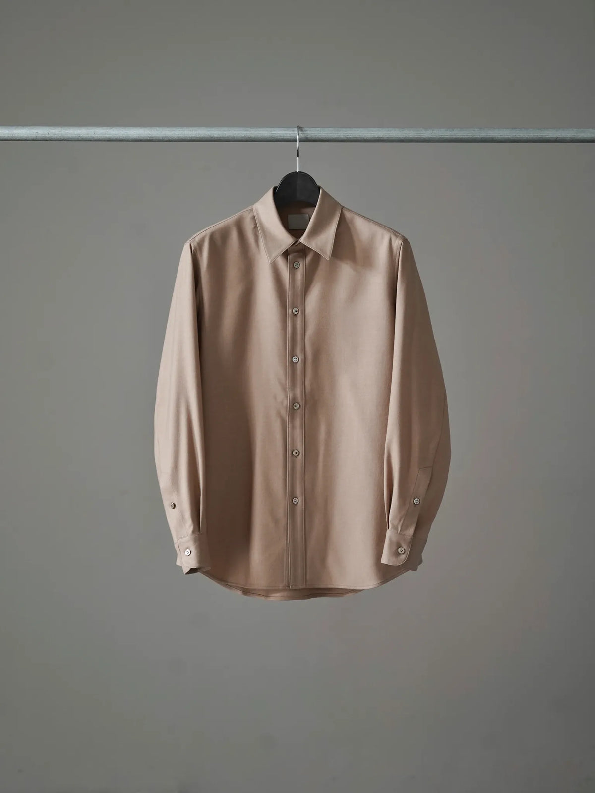 山内 | ウーステッドキャメルクロス・スタンダードシャツ camel