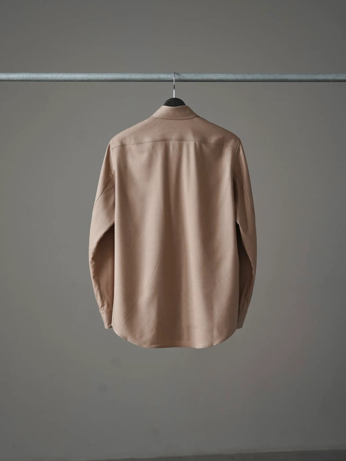 山内 | ウーステッドキャメルクロス・スタンダードシャツ camel