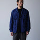 THE NULABEL | GARMENT DYED BDU JACKET NATURAL INDIGO